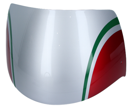 Moto Guzzi Pillion seat cover red-silver - V11 Coppa Italia