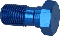 B&H Hohlschraube kurz M10x1 Alu, blau