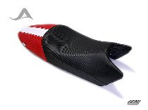 Luimoto Seat cover, black-white-red - Ducati 400, 600, 620, 695, 750, 800, 900, 1000 Monster