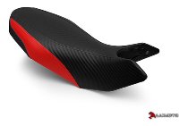Luimoto Sitzbankbezug, schwarz-rot - Ducati 796, 1100 Hypermotard SP, RVE