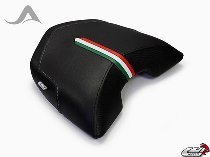 Luimoto Pillion seat cover `Team Italia` black-silver - Ducati 620, 1000, 1100 Multistrada