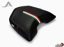 Luimoto Pillion seat cover `Team Italia` black-gold - Ducati 620, 1000, 1100 Multistrada