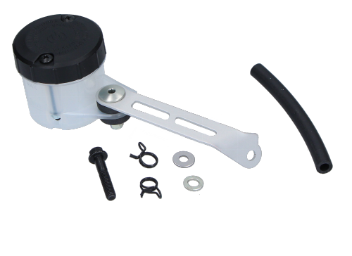 Fluid reservoir + holder kit for RCS brake master cylinder