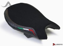 Luimoto Seat cover `Team Italia Suede` black-red - Ducati 848, 1098 Streetfighter, S