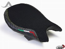 Luimoto Seat cover `Team Italia Suede` black-yellow - Ducati 848, 1098 Streetfighter, S