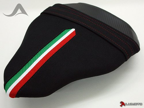 Luimoto Pillion seat cover `Team Italia Performance` black-red - Ducati 848, 1098 Streetfighter