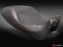 Luimoto Sitzbankbezug `Diamond Edition` schwarz, rote Naht - Ducati 1200 Diavel Carbon, AMG, Strada