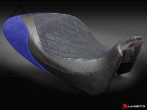 Luimoto Sitzbankbezug `Diamond Edition` schwarz-blau - Ducati 1200 Diavel Carbon, AMG, Strada, Dark