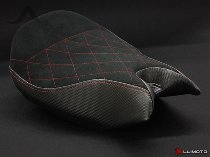 Luimoto Sitzbankbezug `Diamond Edition Komfort` schwarz-rot - Ducati 1199 Panigale R, S, Tricolore