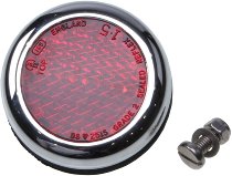 Moto Guzzi Reflector with chrome ring, 50mm, round, red - V7 850 GT