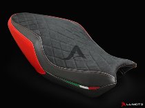 Luimoto Seat cover `Diamond Edition` red - Ducati 821, 1200 Monster R, S