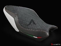 Luimoto Sitzbankbezug `Diamond Edition` weiß - Ducati 821, 1200 Monster R, S
