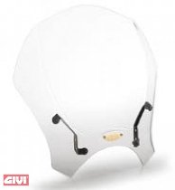 GIVI Pare-brise transparent, avec ABE/protection de bord - Moto Guzzi V7 III Stone, Special, V9