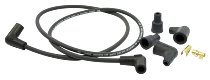Dyna Ignition cable with 90° connectors, graphite 7mm, black