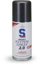 S100 Kettenspray weiß 2.0, 100 ml, nachfüllbar mit 400 ml Dose