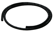 Fuel hose 2,8x7,0mm, black, textile, sold by meter