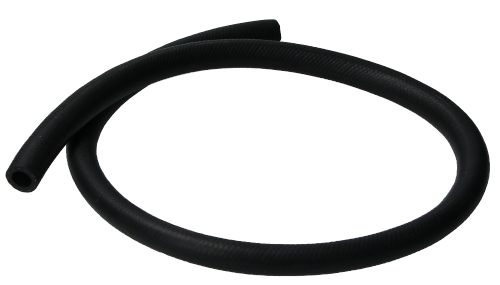 Fuel hose 12,0x19,0mm, black, rubber, sold by meter
