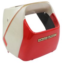 Moto Guzzi Headlight fairing, red/white - V35 II / III