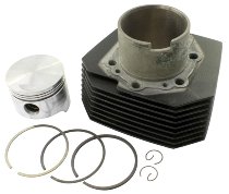 Moto Guzzi Cylinder with piston complete, black, left side - California 3 CH