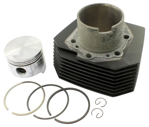 Moto Guzzi Cylinder with piston complete, black, right side - California 3 CH