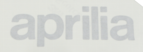 Aprilia Aufkleber rechtes Luftleitblech ``APRILIA``, grau