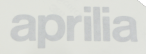Aprilia Aufkleber rechtes Luftleitblech ``APRILIA``, grau
