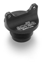 Aprilia Oil filler screw, cnc, aluminium, black - 1200 Caponord, Rally