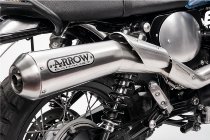 Moto Guzzi Arrow Exhaust system scrambler style 2 in 1, euro 4 - V7 II Special, Stone with ABS