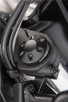 Moto Guzzi Fork triple plug cover kit, aluminium, black - 1400 Audace, Carbon