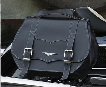 Moto Guzzi Leather side bag kit, black, 23 litres - California 1400 Eldoroado