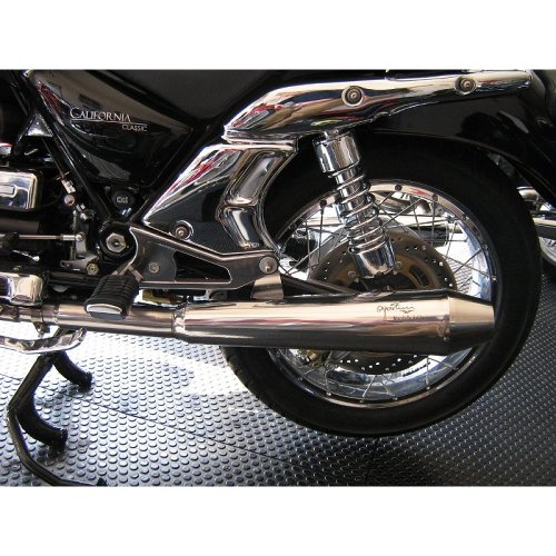 Agostini Silencer kit, polished, with homologation - Moto Guzzi California 1100 EV, Jackal, Special