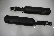 Agostini Silencer kit, black, with homologation - Moto Guzzi 1400 Audace