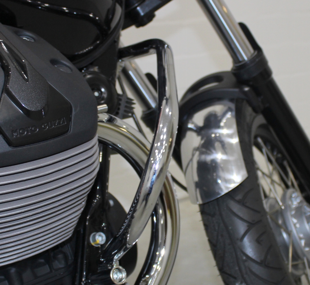Moto Guzzi Paramotore anteriore, cromato - V7 I+II+III Special, Stone,  Racer, V9 Bobber