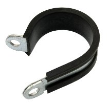 Clamp 25mm with rubber