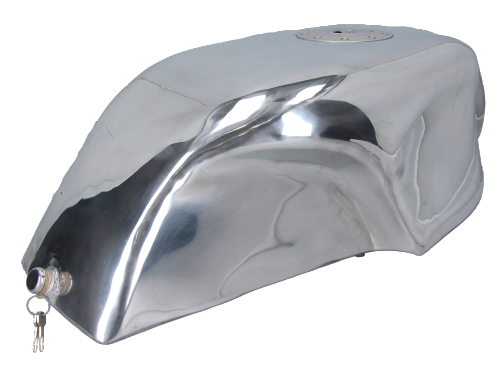 Moto Guzzi Alutank long squared with quick tank cap - for models with tonti-frame