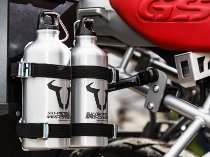 SW Motech Bottle kit for TRAX (incl. 2x 600 ml bottle), stainless steel