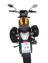 SW Motech Legend Gear Side bag set, black / brown - Ducati 800 Scrambler