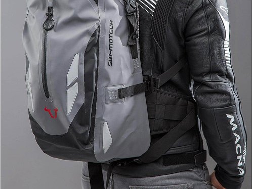 SW Motech Baracuda Backpack, gray / black, 25 L