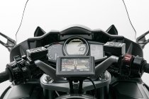 SW Motech GPS mount on handlebar, black - Yamaha FJR 1300
