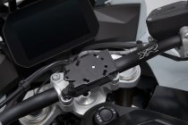 SW Motech GPS mount on handlebar, black - BMW G 310 GS, F 750 / 850 / 900 GS / R / XR, S 1000 XR,..