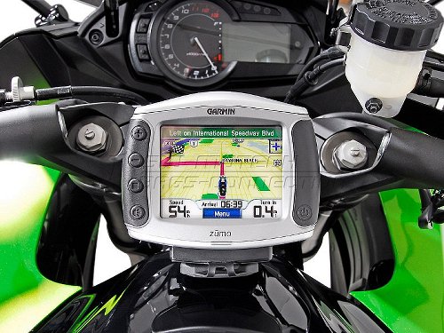 SW Motech GPS mount on handlebar, black - Kawasaki Ninja / Z 1000 SX