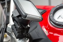SW Motech GPS mount on handlebar, black - Ducati 950 / 1200 / 1260 Multistrada / S / Enduro / ...