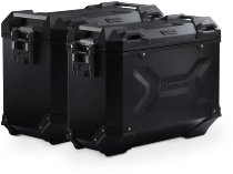 SW Motech TRAX ADV aluminum case complete system, black, 45/37 L - Honda XRV 750 Africa Twin