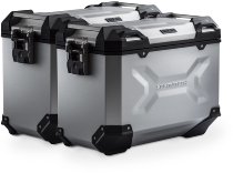 SW Motech TRAX ADV aluminum case complete system, silver, 45 L - Honda NC 700 / 750 S / SD / X / XD