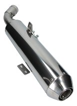 Mistral Silencer, round, stainless-steel, polished, with homologation - Moto Guzzi 1200 Norge, 8V