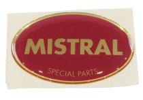 Mistral autocollant ovale, 55x35mm