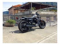 Mistral Silencer kit, custom, conical, mat black, Euro4 - Moto Guzzi V9 Bobber, Roamer With EG-ABE a