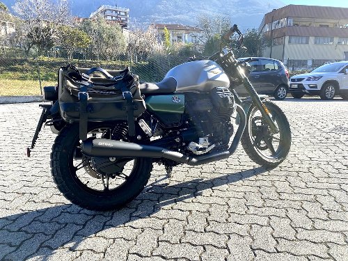 Mistral Auspuff-Satz, konisch, VA, matt-schwarz, Euro5 - Moto Guzzi V7 850 Special, Stone 2021