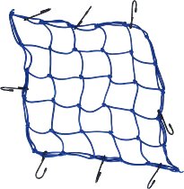 Filet à bagages, 8 crochets, bleu, 40 X 40 cm