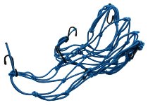 Luggage net 6 hooks, blue, 40 X 40 cm
